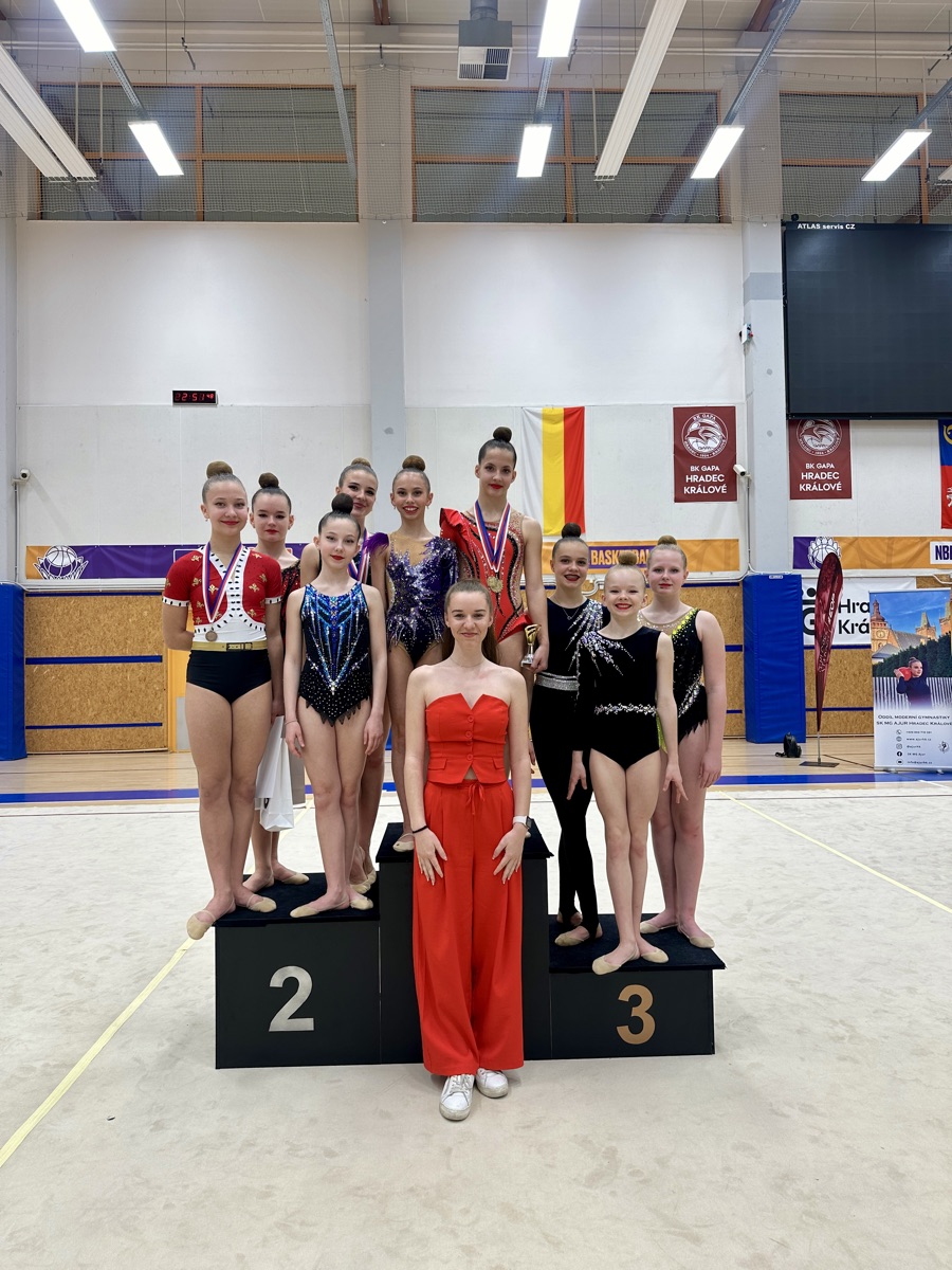 Gymnastky volného programu na stupních vítězů